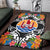 French Polynesia Area Rug - Coat OfArmsWith Tropical Flowers - Polynesian Pride