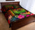 American Samoa Polynesian Personalised Quilt Bed Set - Hibiscus and Banana Leaves - Polynesian Pride