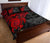 Guam Polynesian Quilt Bed Set - Guam Coat Of Arms & Red Turtle Hibiscus - Polynesian Pride