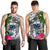 Samoa Custom Personalised Men's Tank Top White - Turtle Plumeria Banana Leaf - Polynesian Pride