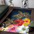 Hawaii Honu Hibiscus Galaxy Rug - Polynesian Pride