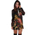 Hawaii Polynesian Hoodie Dress - Turtle With Blooming Hibiscus Gold - Polynesian Pride