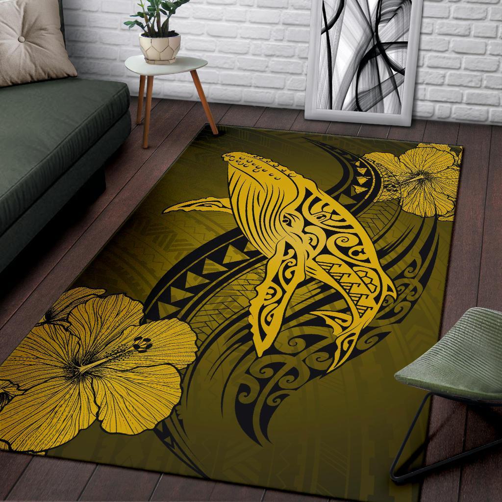 Hawaii Polynesia Whale Hibiscus - Yellow - Polynesian Pride