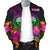 Federated States of Micronesia Personalised Men's Bomber jacket - Summer Hibiscus - Polynesian Pride