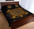 Polynesian Quilt Bed Set - Gold Sea Turtle Maori Style - Polynesian Pride