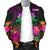 Tuvalu Personalised Men's Bomber Jacket - Summer Hibiscus - Polynesian Pride