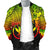 Polynesian Hawaii Men's Bomber Jacket - Tribal Wave Tattoo Reggae - Polynesian Pride