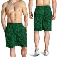 Polynesian Symmetry Green Men's Short - Polynesian Pride