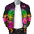 American Samoa Men's Bomber Jacket - Summer Hibiscus - Polynesian Pride