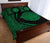 Hawaii Polynesian Pele Kanaka Quilt Bed Set Circle Style Green - Polynesian Pride