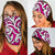 Polynesian Maori Ethnic Ornament Pink Bandana 3 - Pack - Polynesian Pride