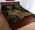 Polynesian Quilt Bed Set - Polynesian Gold Shark Warrior Tattoo - Polynesian Pride