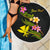 Hawaii Custom Personalised Beach Blanket - Plumeria Tribal - Polynesian Pride