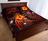 Kosrae Polynesian Quilt Bed Set - Legend of Kosrae (Red) - Polynesian Pride