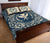 Hawaii Vintage Tribal Map Kanaka Quilt Bed Set - AH - Blue - Polynesian Pride