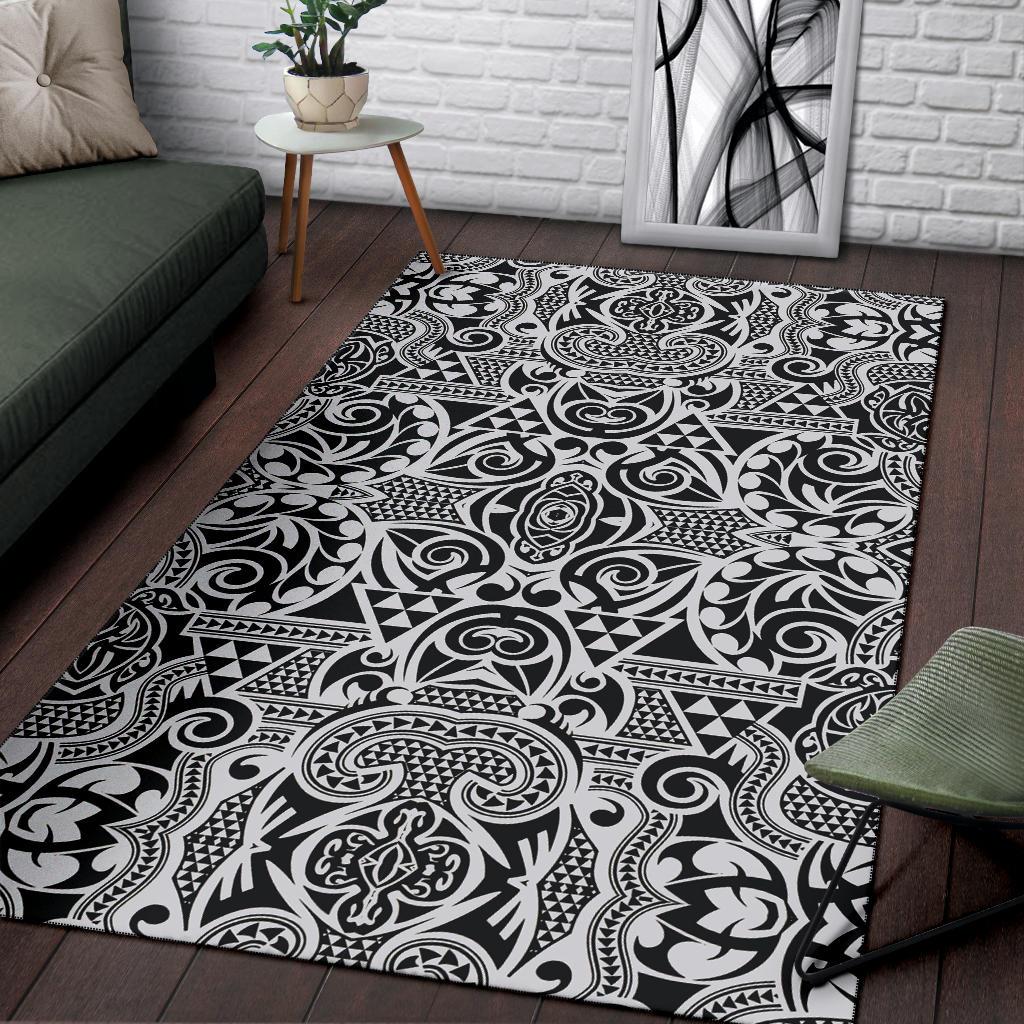 Polynesian Gray Area Rug - Polynesian Pride