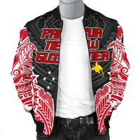 Papua New Guinea Premium Men's Bomber Jacket - Polynesian Pride