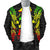 Kosrae Polynesian Men's Bomber Jacket Map Reggae - Polynesian Pride