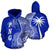 Papua New Guinea Polynesian Hoodie Coconut Tree Blue Unisex Blue - Polynesian Pride