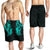 Maori Ta Moko Men Shorts New Zealand Turquoise - Polynesian Pride