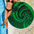 New Zealand Maori Mangopare Beach Blanket Polynesian - Green - Polynesian Pride