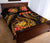 Samoa Polynesian Quilt Bed Set - Gold Plumeria - Polynesian Pride