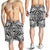 Polynesian Tribal Men's Shorts White And Black - Polynesian Pride