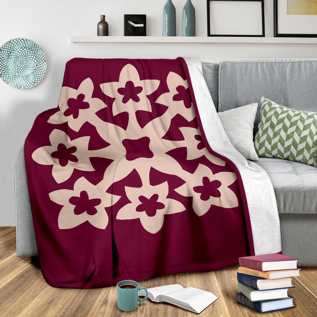 Hawaiian Premium Blanket Royal Pattern - Pink - A1 Style - Polynesian Pride