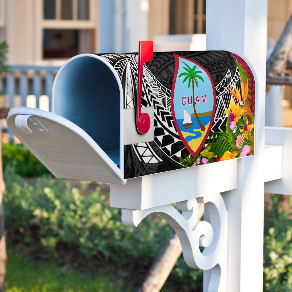 Guam Mailbox Cover - Tropical Flowers Style - Polynesian Pride