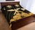 Hawaiian Kanaka Quilt Bed Set Hibiscus Polynesian Love Gold - Polynesian Pride