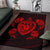 Hawaiian Map Turtle Ohana Hibiscus Kakau Polynesian Rug AH - Polynesian Pride