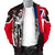 Hawaii King Flag Polynesian Men's Bomber Jacket - Red - Polynesian Pride