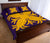 Hawaiian Quilt Bed Set Royal Pattern - Purple And Gold - A2 Style - Polynesian Pride