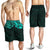 New Zealand All Over Print Men'S Shorts , Maori Polynesian Tattoo Turquoise - Polynesian Pride