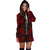 Vanuatu Hoodie Dress - Polynesian Tattoo Red - Polynesian Pride