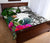 Nauru Quilt Bed Set White - Turtle Plumeria Banana Leaf - Polynesian Pride