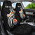 Tahiti Custom Personalised Car Seat Covers - Tahiti Seal Polynesian Patterns Plumeria (Black) - Polynesian Pride