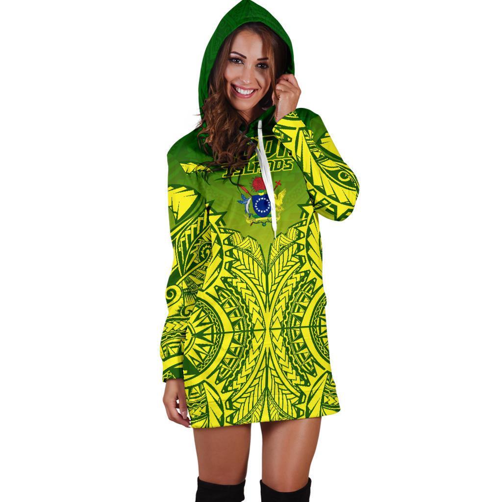 (Kuki Arirani) Cook Islands Premium Hoodie Dress - Polynesian Pride