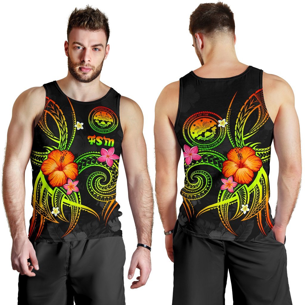 Federated States of Micronesia Polynesian Men's Tank Top - Legend of FSM (Reggae) - Polynesian Pride