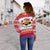 Polynesian Hawaii Ugly Christmas Women's Off Shoulder Sweater - Humuhumu Fish - Polynesian Pride