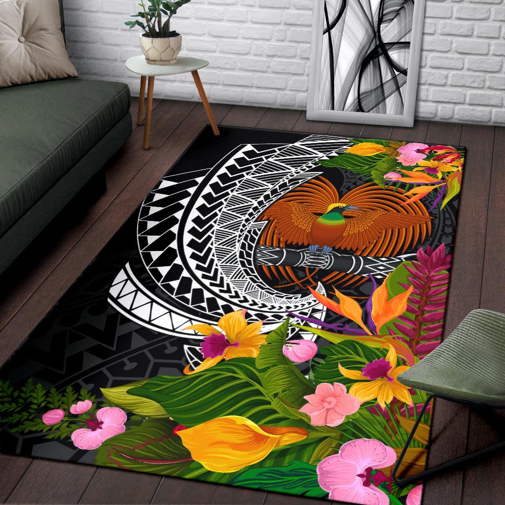 Papua New Guinea Area Rug - Seal Spiral Polynesian Patterns - Polynesian Pride