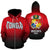 Tonga Hoodie and Zip Hoodie Mate Maa Tonga Zip Hoodie White - Polynesian Pride