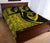 Hawaii Turtle Fish Hook Polynesian Quilt Bed Set Yellow - Circle Style - Polynesian Pride