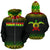 Turtle All Over Custom Zip up Hoodie Polynesian Reggae Fog Style Unisex Reggae - Polynesian Pride