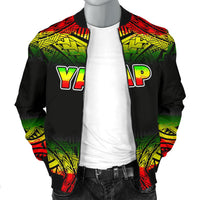 Yap Men's Bomber Jacket - Fog Reggae Style - Polynesian Pride