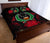 Pohnpei Polynesian Quilt Bed Set Hibiscus Red - Polynesian Pride