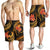 Pohnpei Micronesian Men Shorts - Gold Plumeria - Polynesian Pride