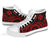 Wallis and Futuna High Top Canvas Shoes - Red Tentacle Turtle - Polynesian Pride