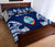 Guam Polynesian Quilt Bed Set - Pattern With Seal Blue Version - Polynesian Pride