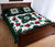 Hawaiian Quilt Monstera Leaves And Turtle Quilt Bed Set - AH - Polynesian Pride